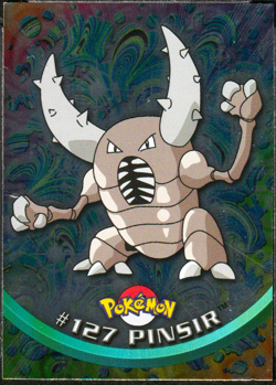 2000 Topps Pokemon TV Animation Edition Series 3 Holo Foil #127 Pinsir - Image 1