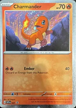 Charmander (Cosmos Holo) 047 Promo S&V Pokemon NM Tail Flame Swirl - Image 2