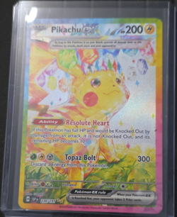 Pokemon Pikachu ex Special Illustration Rare Full Art Holo Sv08 238/191 - Image 1
