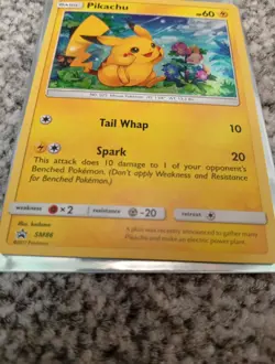 Pikachu - Pokemon Sun & Moon Black Star Promo TCG Card SM86 - Image 2