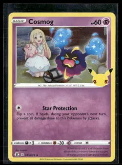 Cosmog 013/025 - Pokemon TCG - CELEBRATIONS - Holo Rare - NM - Image 1