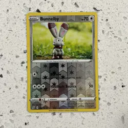 Bunnelby 146/192 Common Rebel Clash Pokemon Reverse Holo NM - Image 1