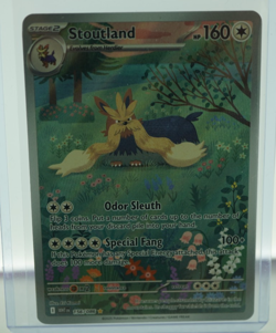 2025 Pokemon White Flare Stoutland Illustration Rare 156/086 NM - Image 1