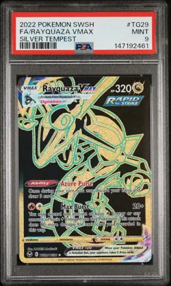 Rayquaza Vmax TG29 2022 Pokemon Sword & Shield Silver Tempest PSA 9 - Image 1