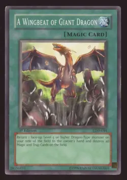 Yu-Gi-Oh! A Wingbeat of Giant Dragon #LOD-044 1st Edition - Image 1