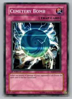 Soul of the Duelist: 1st Edition #SOD-EN059 Cemetery Bomb - VG - Image 1