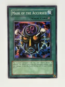 Mask of the Accursed LON-019 Labyrinth of Nightmare Super Rare 1st Edition VLP - Image 1
