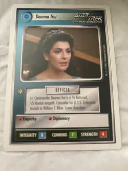 Star Trek CCG 1E WB95 DEANNA TROI Rare Card NEVER PLAYED - Image 1