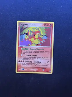 Pokemon ex Legend Maker 21/92 Magmar Card - Image 1