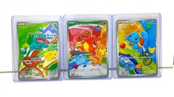 MINT Pokemon TCG First Partner Illustration Series 1 KANTO Gen 1 Starters Cards - Image 1