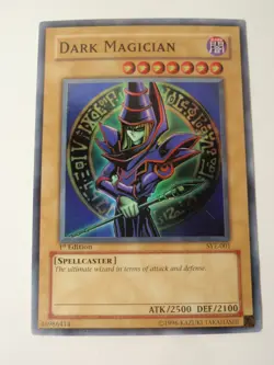 Yugioh 1st Edition SYE-001 Dark Magician Super Rare Card HP - Image 1