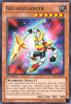 Gillagillancer - LVAL-EN003 - Common - Unlimited Edition Near Mint Yugioh Card - Image 1