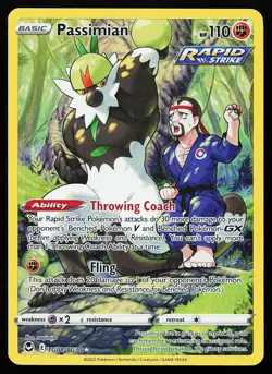 Passimian TG08/TG30 Holo Silver Tempest Trainer Gallery Pokemon Card - Image 1