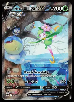 Hisuian Lilligant V 163/189 Alternate Full Art Astral Radiance Pokemon Card - Image 1