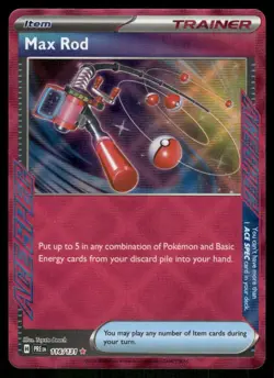 Max Rod 116/131 Holo Prismatic Evolutions Pokemon TCG trading card - Image 1