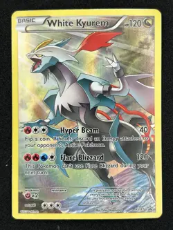 Pokemon TCG White Kyurem XY81 Full Art Promo Holo Basic XY 2015 Card - Image 1