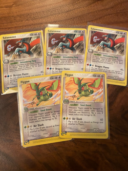 Pokemon Dragon Card bundle (2x Flygon 15/97 + 3x Salamence 19/97) - Image 1