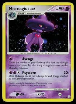 Pokemon Card - Mismagius Diamond & Pearl 10/130 Holo Rare - Image 1