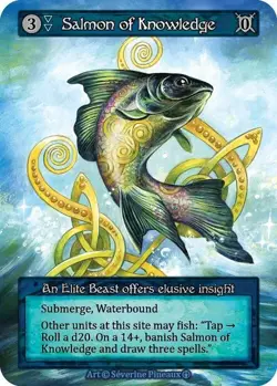 SALMON OF KNOWLEDGE NM! *SORCERY: CONTESTED REALM - ARTHURIAN LEGENDS* - Image 1