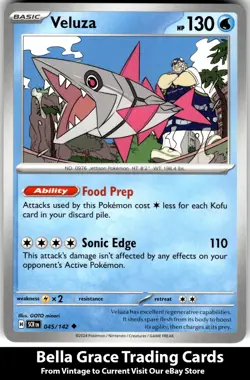 Veluza #045/142 SV07: Stellar Crown Pokemon Uncommon - Image 1