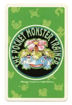 1996 Vintage Professor Oak JOKER Japan Original Pokemon Playing Card GREEN - Image 3