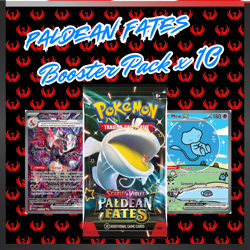 #001 - 10x Paldean Fates Booster Pk-Pokemon Sealed: Ebay Live - Image 1