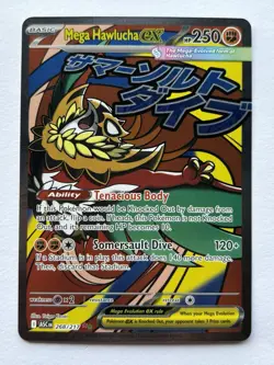 2026 Pokemon Ascended Heroes Mega Hawlucha Ex Mega Attack Rare 268/217 - Image 1