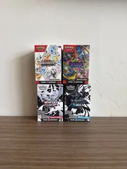 POKEMON TCG BOOSTER BUNDLE X4 LOT BLACK BOLT WHITE FLARE PRISMATIC PHANTASMAL - Image 1