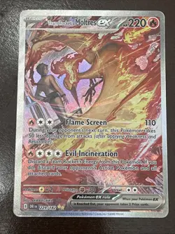 Pokemon -Team Rockets Moltres EX - SIR Destined Rivals 229/182 Near Mint!! - Image 1