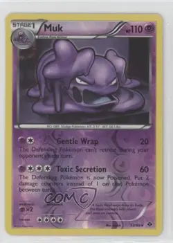 Muk Reverse Foil Pokemon Black & White Next Destinies #53 - Image 1