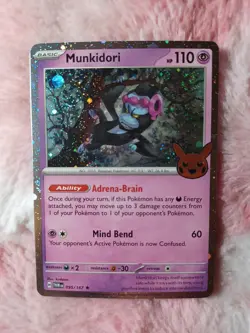 Pokemon Munkidori (Cosmos Holo) 095/167 Holofoil Trick or Trade BOOster 2024 - Image 1
