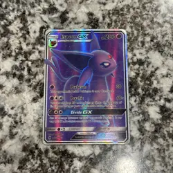 Sun & Moon Espeon GX 140/149 Ultra Rare Full Art Holo Pokemon Moderately Played - Image 1