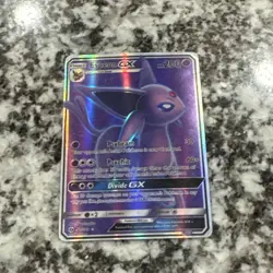 Sun & Moon Espeon GX 140/149 Ultra Rare Full Art Holo Pokemon Moderately Played - Image 2