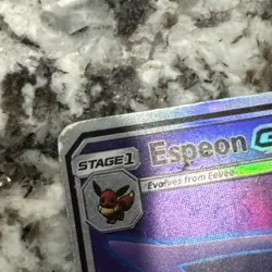 Sun & Moon Espeon GX 140/149 Ultra Rare Full Art Holo Pokemon Moderately Played - Image 3