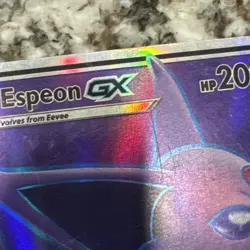 Sun & Moon Espeon GX 140/149 Ultra Rare Full Art Holo Pokemon Moderately Played - Image 4