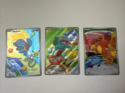 Pokemon TCG 30th Anniversary First Partner Kanto Starters Gen 1 Full Set - Image 1