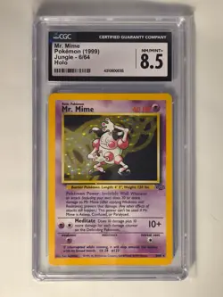 Mr. Mime (1999) Jungle Set - Holo 6/64 - CGC 8.5 NM / Mint+ Pokemon TCG - Image 1