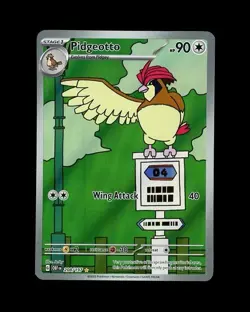 2023 Pokemon OBSIDIAN FLAMES IR PIDGEOTTO FULL ART ILLUSTRATION RARE 208/197! NM - Image 1