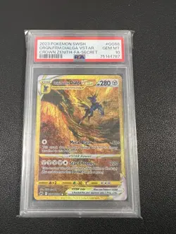 2023 Pokemon Origin Forme Dialga Vstar GG68 Gold Crown Zenith PSA 10 GEM MINT - Image 2