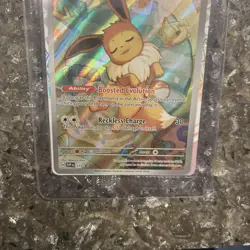 Pokemon Prismatic Eevee Black Star Promo Still In Wrapper! 173 Clean! - Image 3