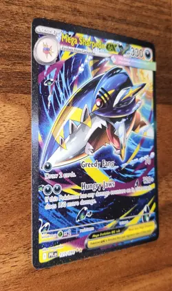 Mega Sharpedo ex - 127/094 Phantasmal Flames Special Illustration Rare Pokemon - Image 2