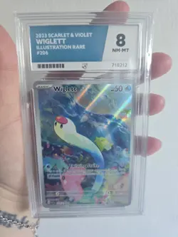Pokemon TCG Wiglett Scarlet Violet 2023 Illustration Rare 206 - Image 3