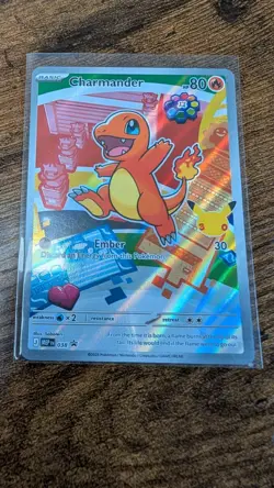 Pokemon Charmander 038 Mega Evolution Holo Black Star Promo MEP First Partner - Image 1