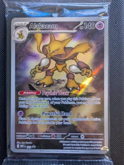 Pokemon Alakazam MEP009 Mega Evolutions ETB Promo Sealed - Image 1