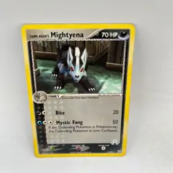 Team Aqua's Mightyena 15/95 Rare Team Magma vs Team Aqua Pokemon Lightly Played - Image 1