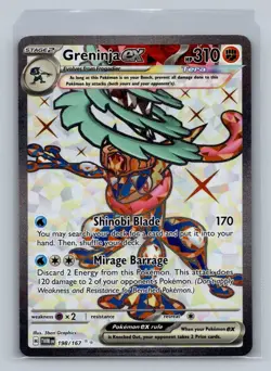 Greninja ex 198/167 Ultra Rare Twilight Masquerade Pokemon Near Mint - Image 1