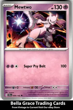 Mewtwo #059/142 SV07: Stellar Crown Pokemon Uncommon - Image 1