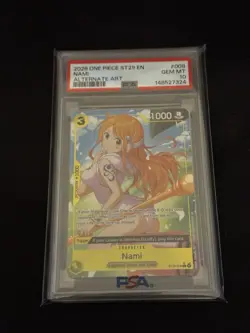 2026 One Piece English Nami ST29-008 Alt Art PSA 10 💎 - LOW POP! - Image 1