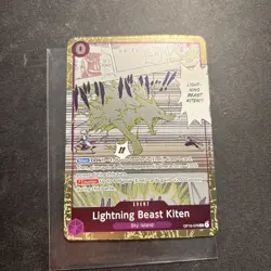 One Piece TCG OP15 Lightning Beast Kiten Dash Pack Alt Art Foil English NM🔥🔥 - Image 1
