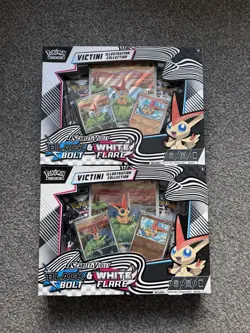 Pokemon TCG: BlackBolt & White Flare - Unova Victini Illustration Collection X2 - Image 1